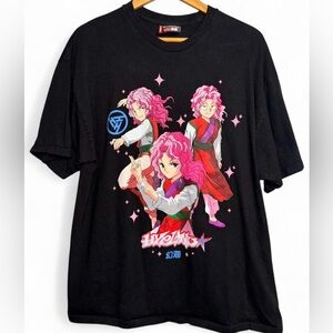 Hypland x Yu Yu Hakusho Genkai 
Black anime streetwear tee Size XL
